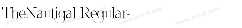 TheNautigal Regular字体转换